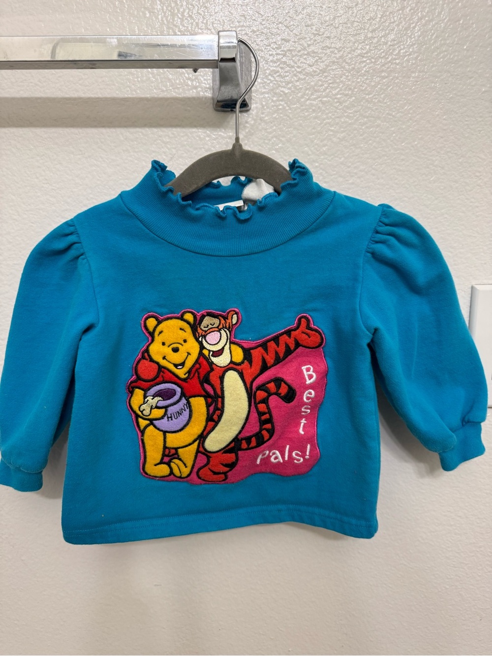Kids Teal Long-Sleeve Top with Winnie the Pooh & Tigger Graphic